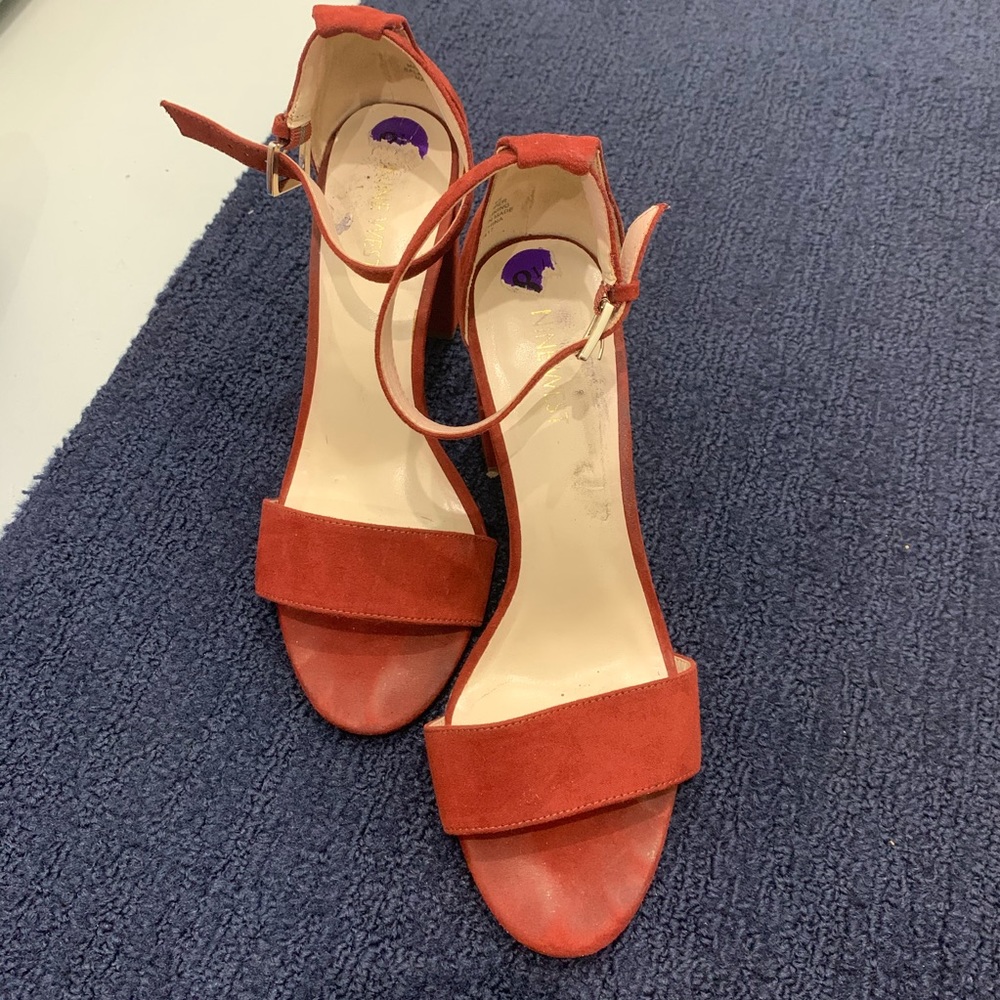 Burgundy block heel Nine West Sandals